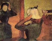 Edgar Degas Cbez la Modiste oil painting